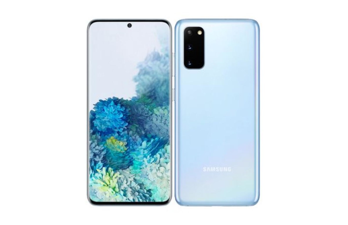 Samsung Galaxy s20 bleu nuage