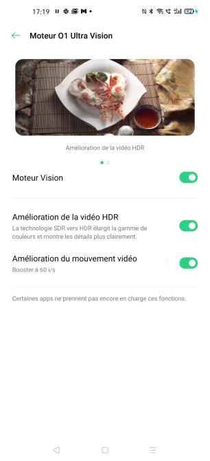 Le moteur 01 Ultra Vision sur l'Oppo Find X2 Pro