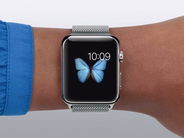 Fond d'écran papillon sur Apple Watch