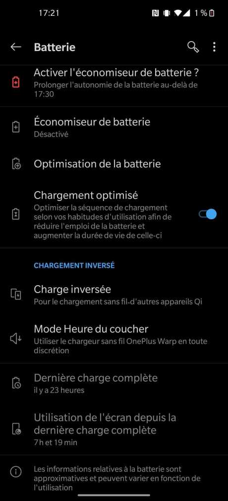 Autonomie du OnePlus 8 Pro