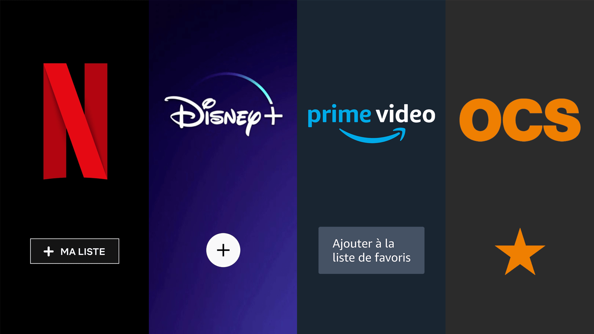 Netflix, Disney+, Prime Vidéo et OCS