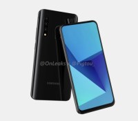 Le smartphone Samsung  avec une pop-up caméra // Source : Pigtou et OnLeaks