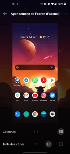 Personnalisation de l'interface du OnePlus 8 Pro