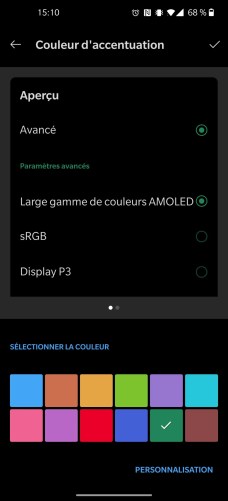 Personnalisation de l'interface du OnePlus 8 Pro