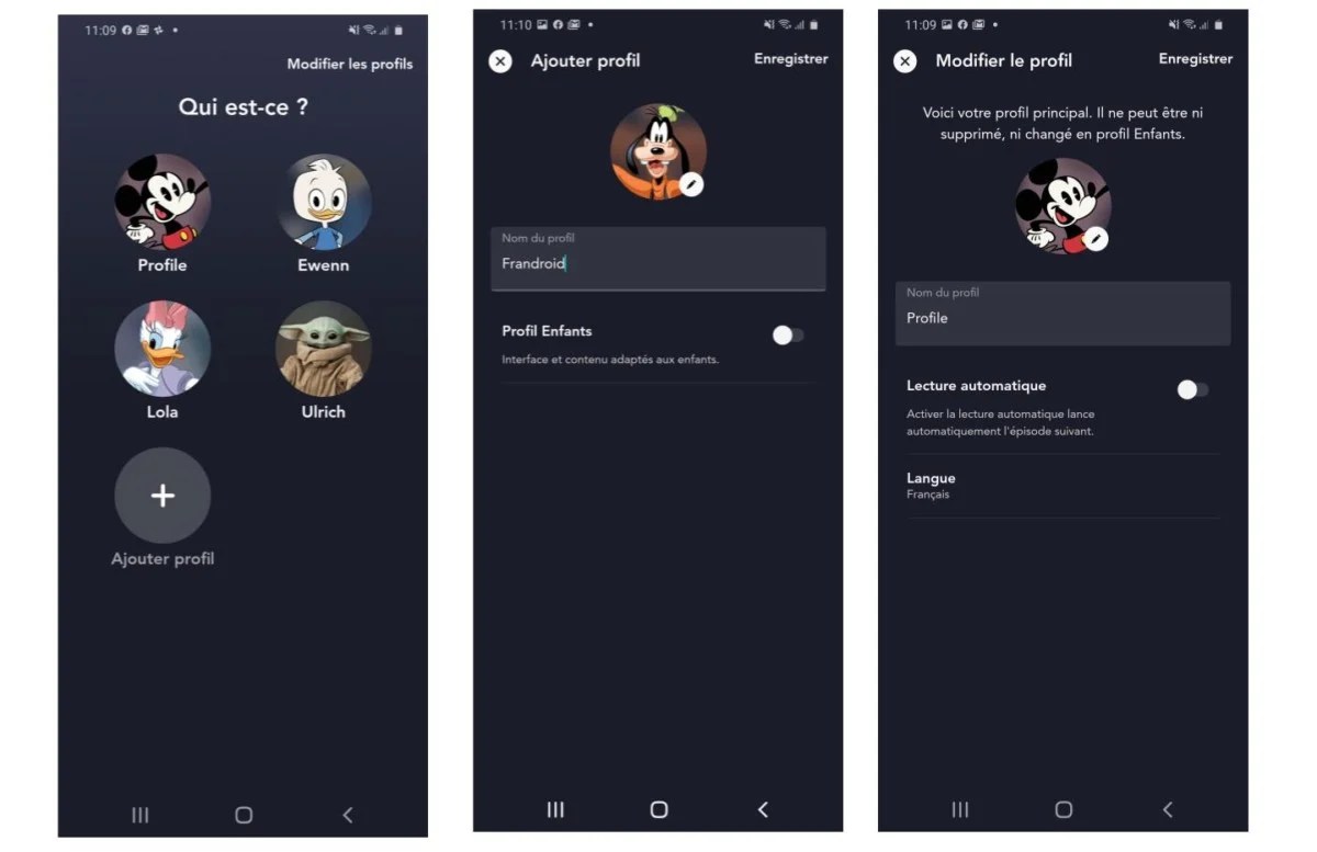 Gestion des profils sur Disney+, jusqu'à 7 profils par compte