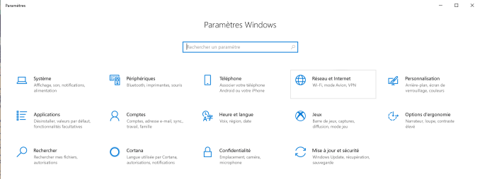 Reinitialiser paramètres Windows 2