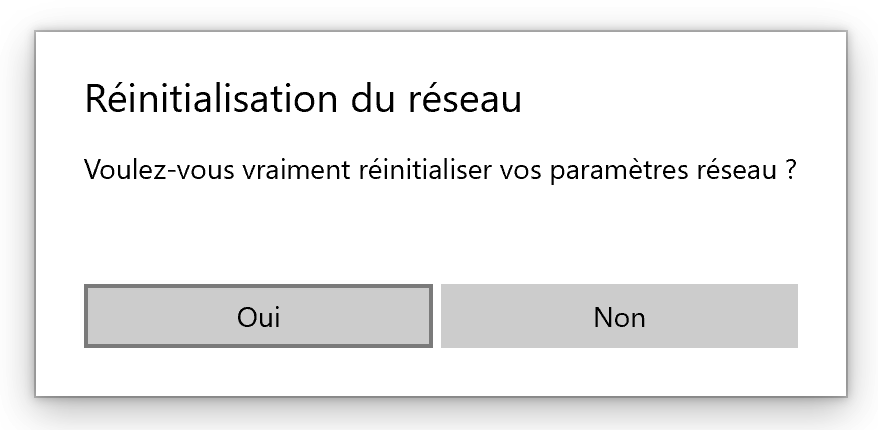 Reinitialiser paramètres Windows 5