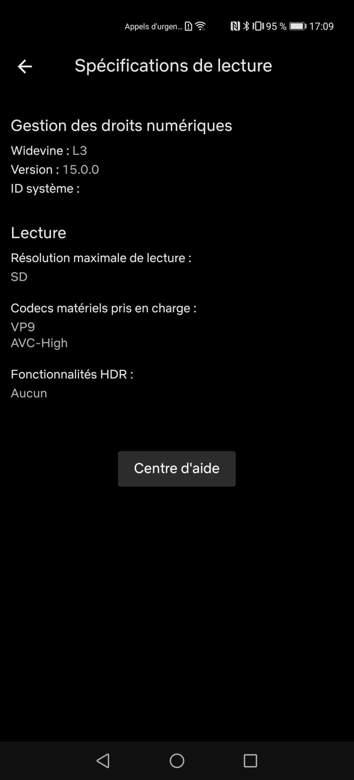 Widevine L3 pour Netflix sur le Huawei P40 Pro