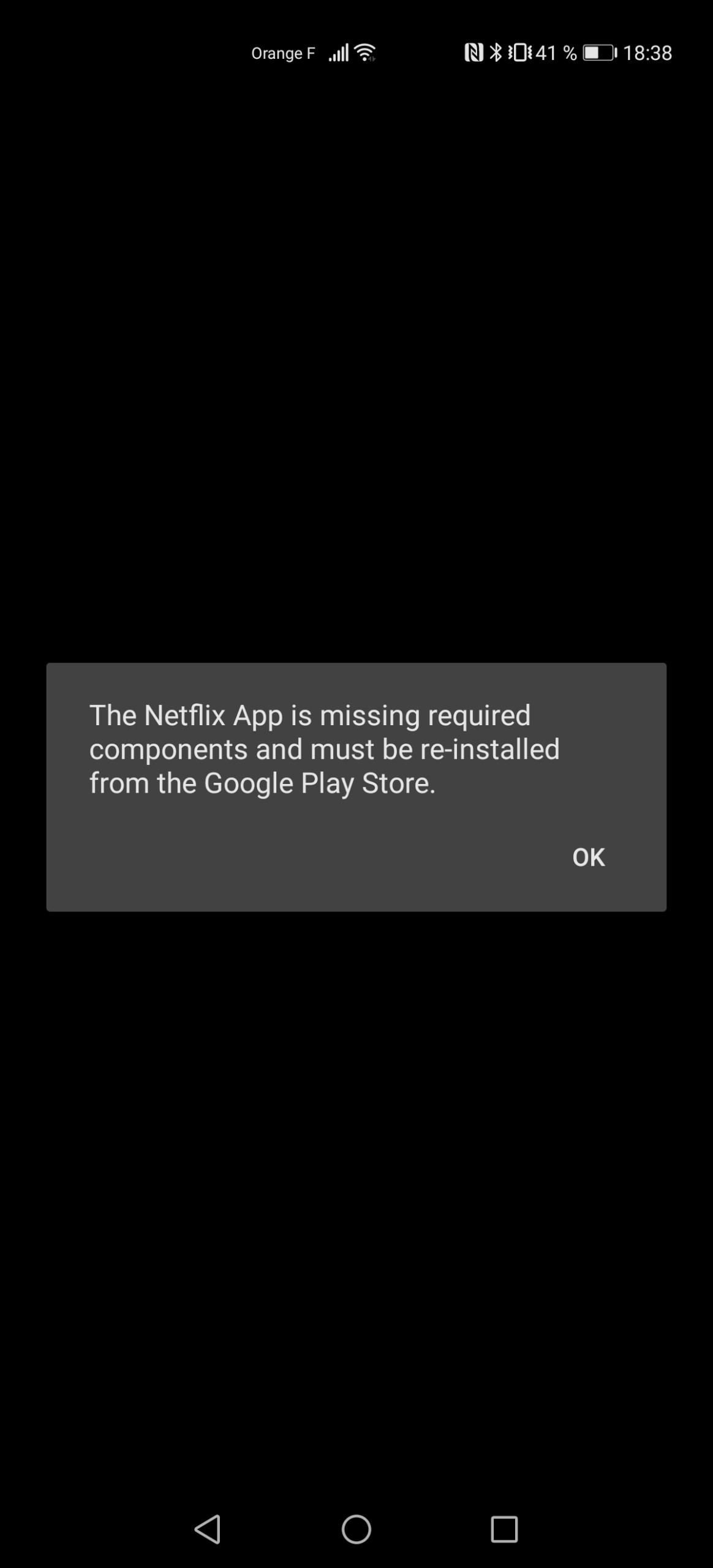 Netflix inaccessible sur le Huawei P40 Pro