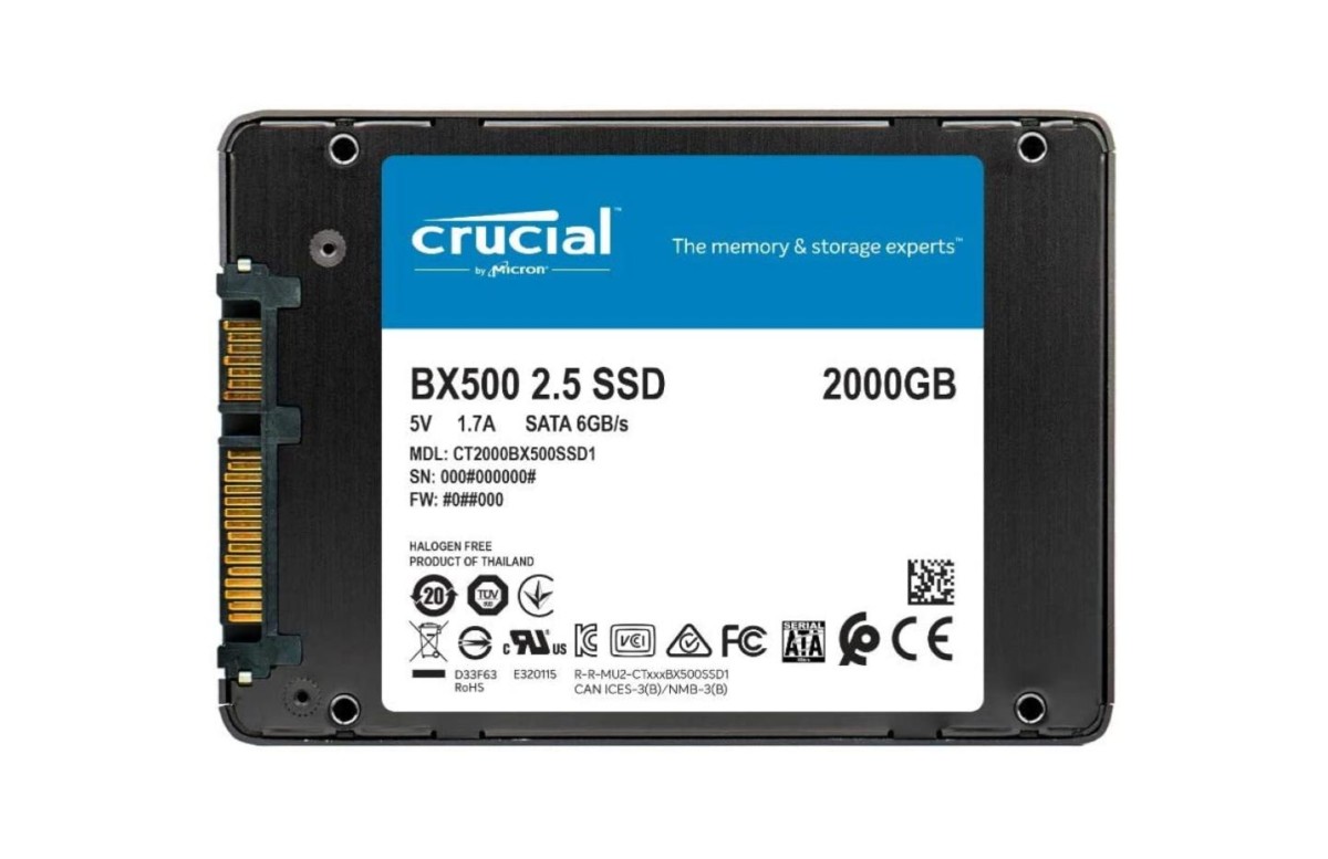 SSD crucial Bx500 2 To