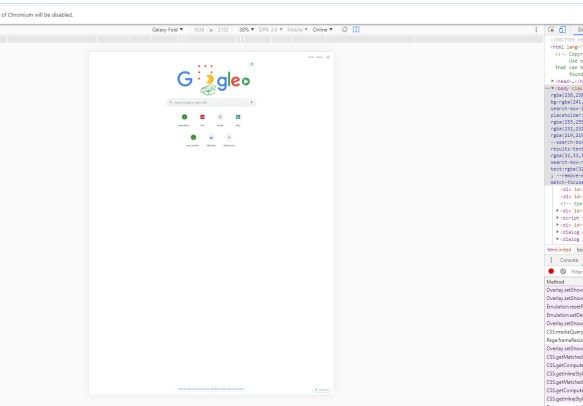 Chromium aura visiblement plus d'allure sur le Galaxy Fold. // Source : Windows Latest