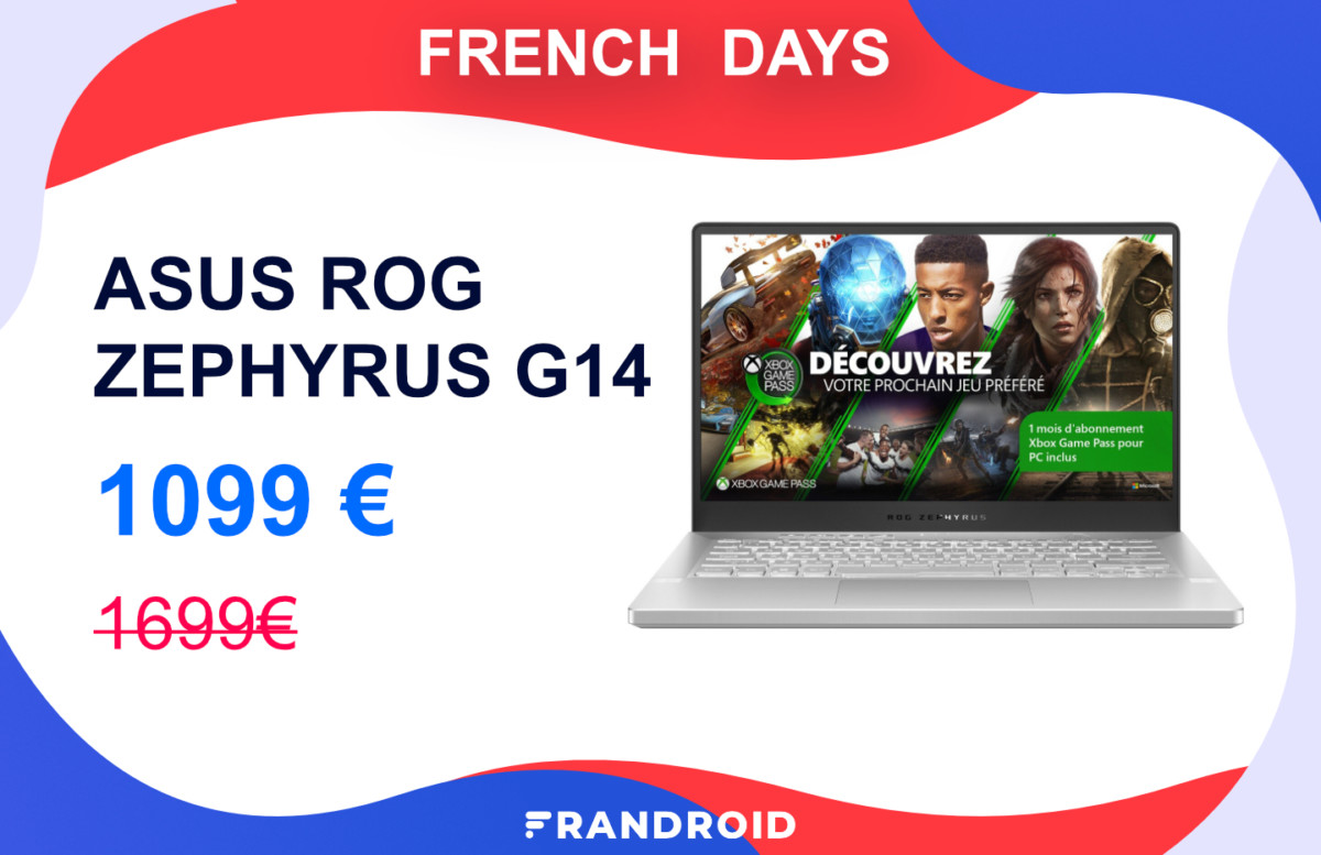 Asus Zephyrus G14 promo French Days 2020