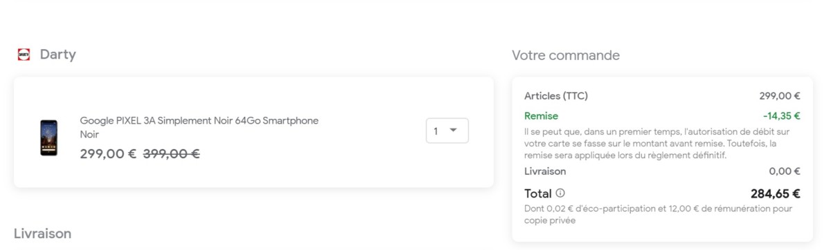 code promo pixel 3a via acheter sur google 2