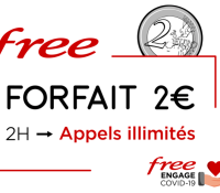 Free Mobile offre les appels illimités sur son forfait à deux euros // Source : Free