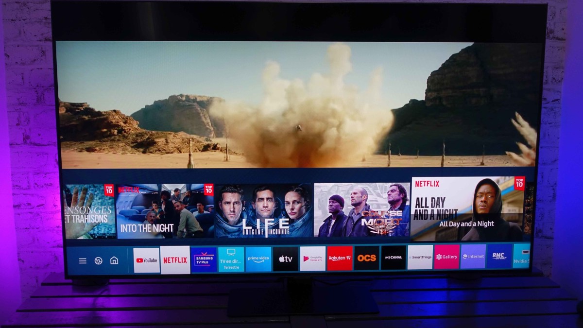 Le téléviseur QLED Q80T de Samsung