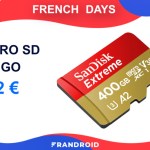 La microSD SanDisk Extreme 400 Go est à un prix intéressant pour filmer en 4K