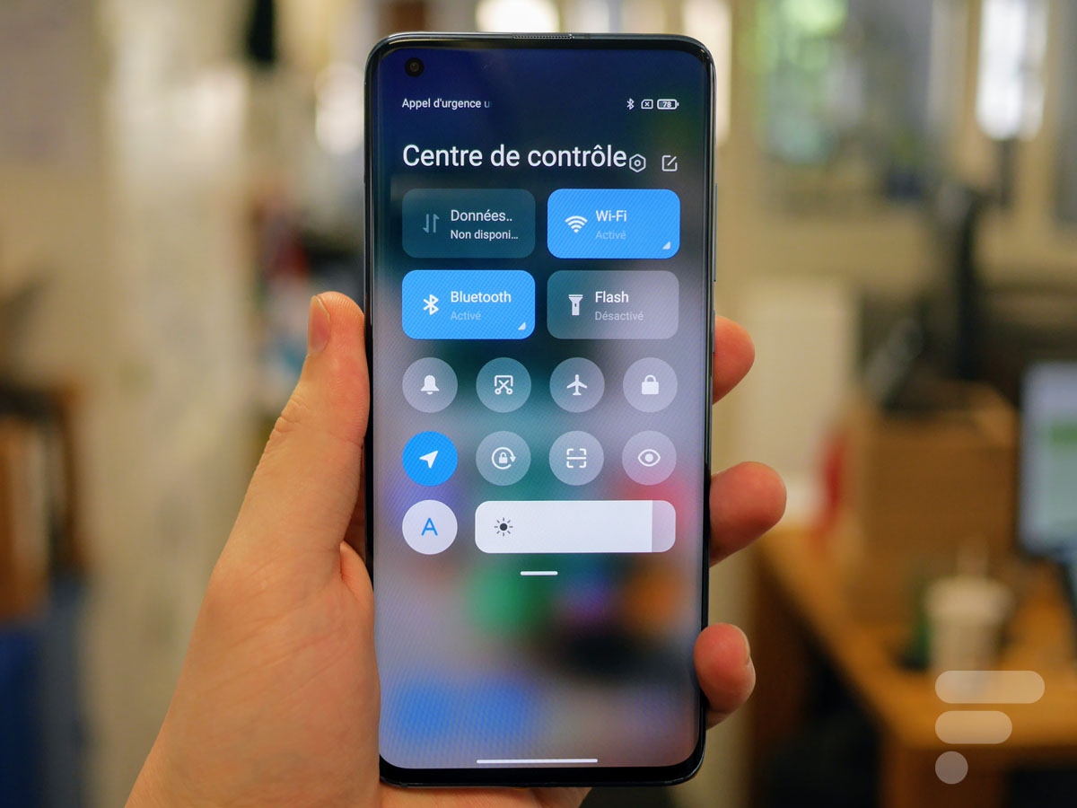 Le centre de contrôle de MIUI 12