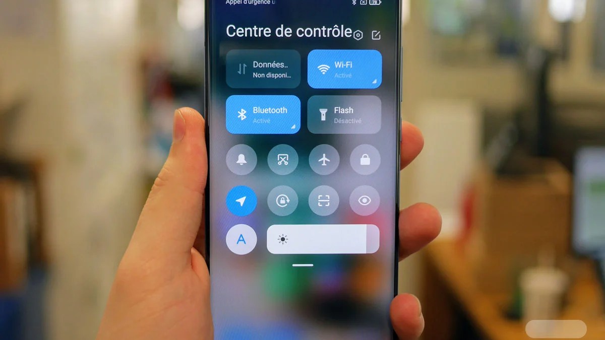 Le centre de contrôle de MIUI 12