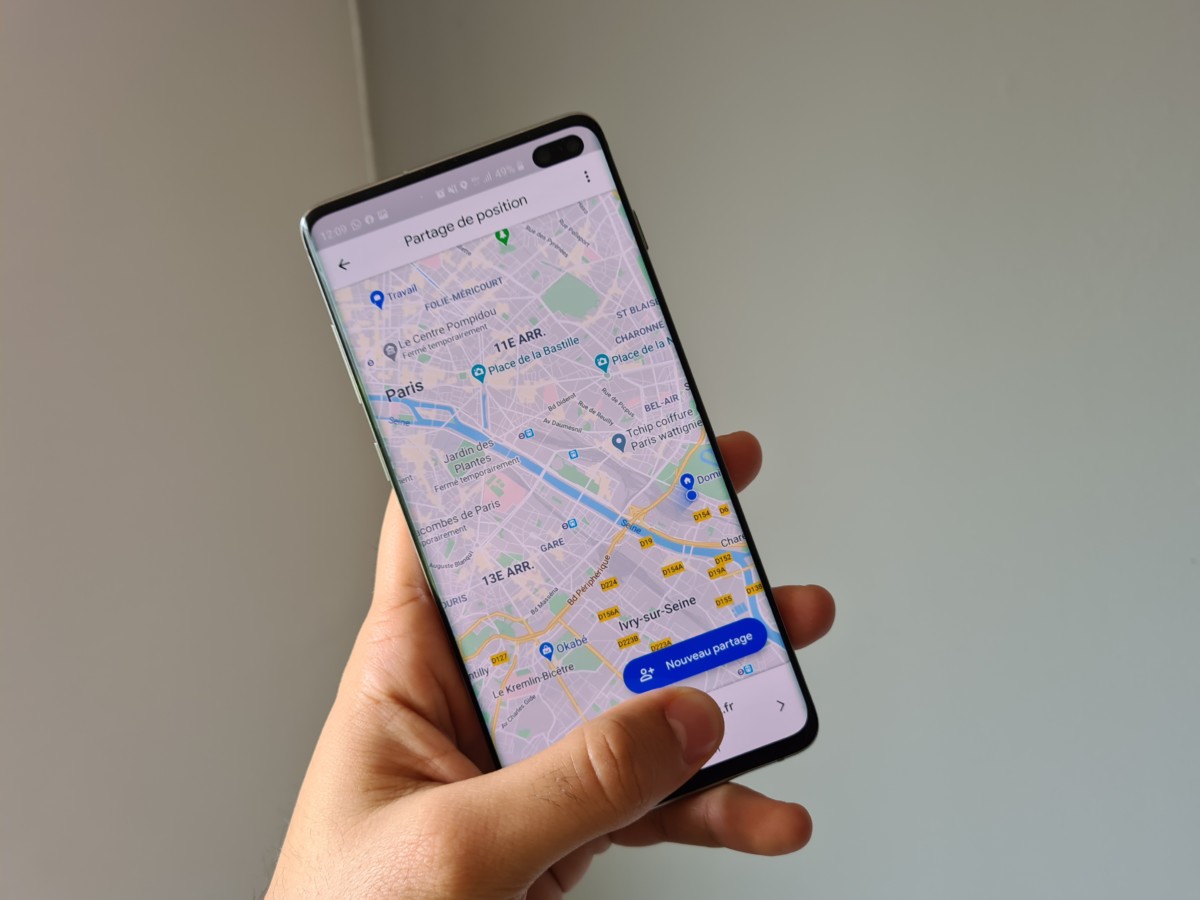 Google Maps partage de position