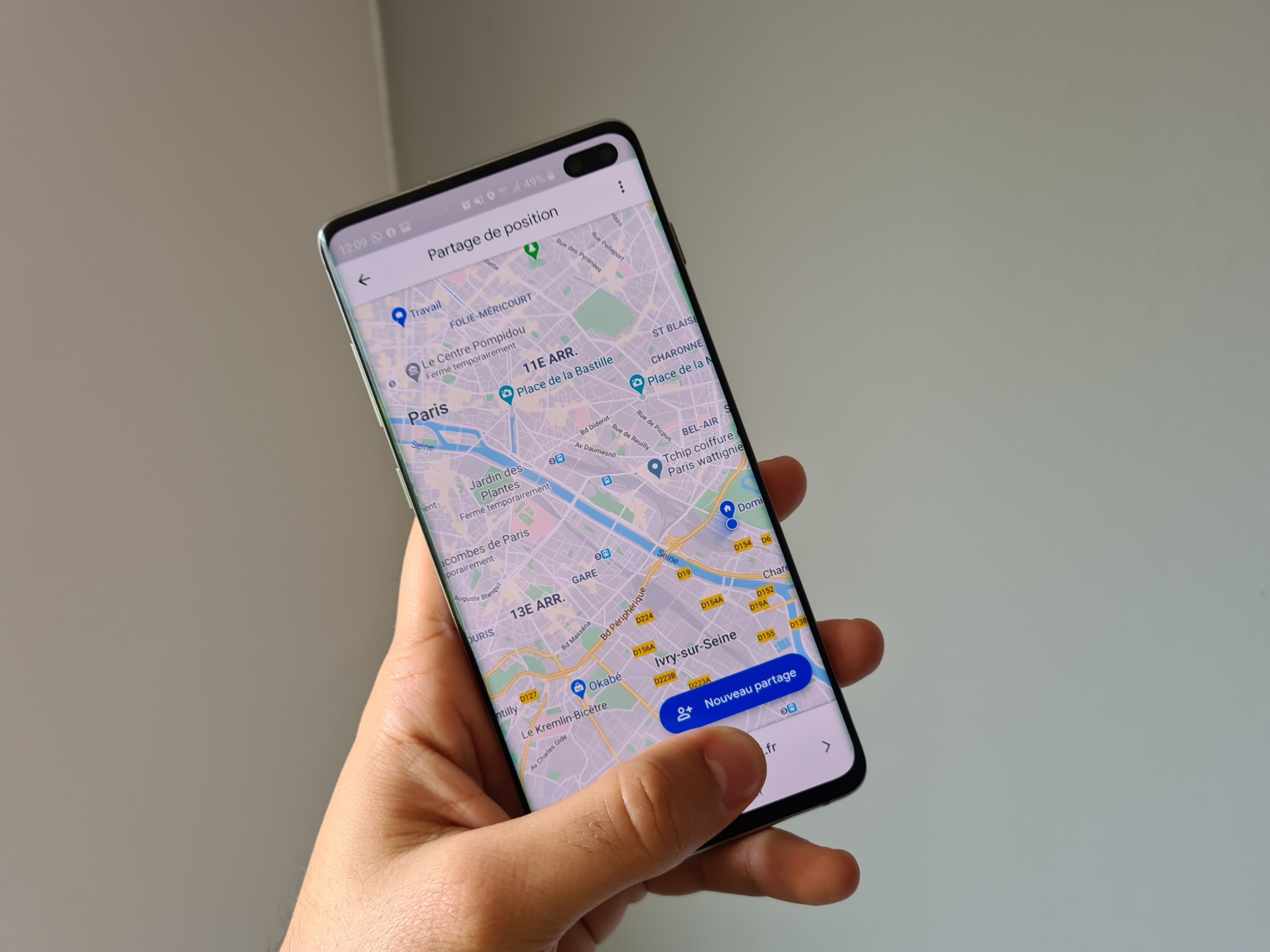 Google Maps partage de position