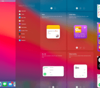 La gestion des widgets dans le centre de notifications de macOS Big Sur // Source : Apple
