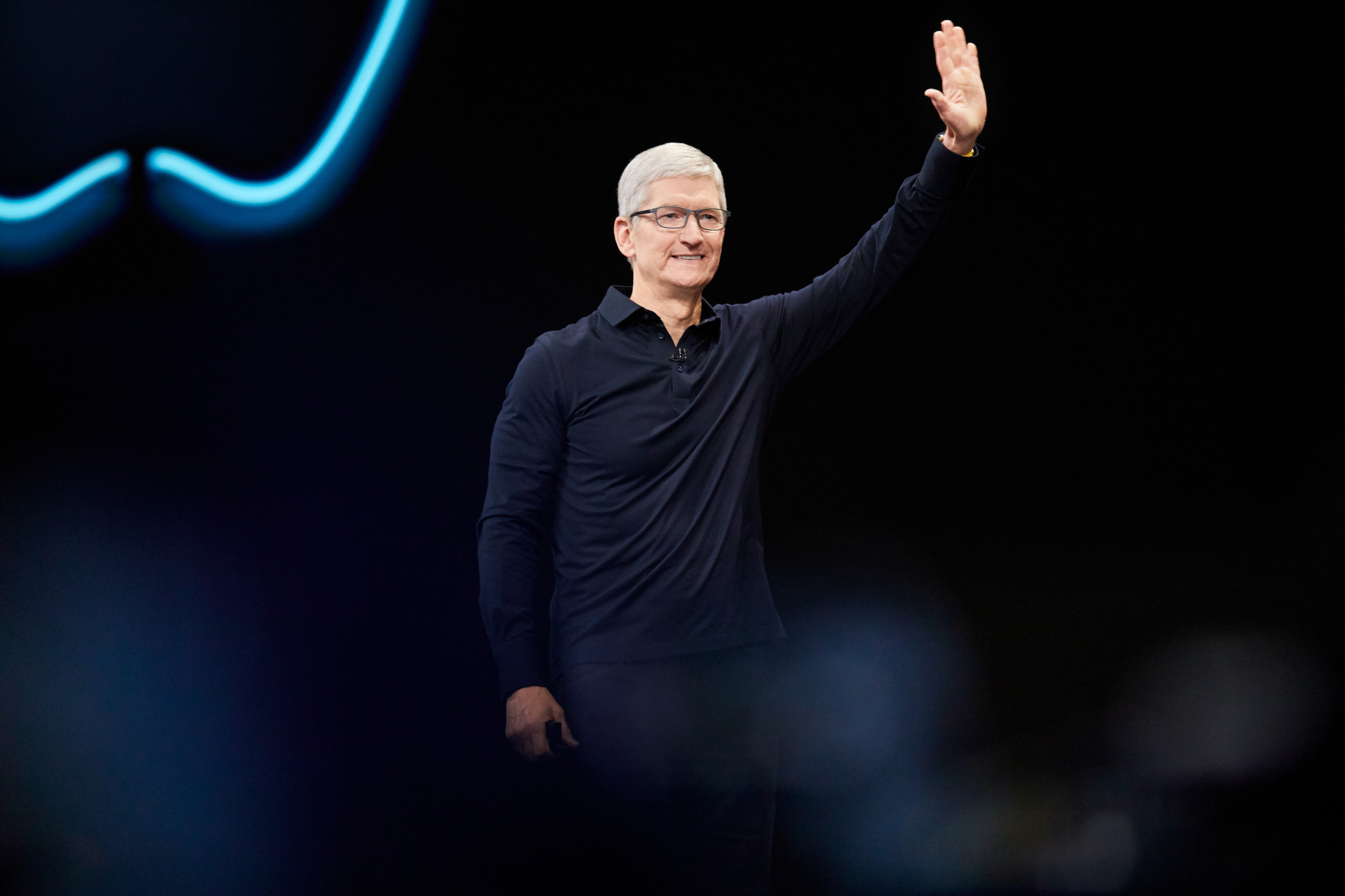 Tim Cook lors de la conférence WWDC 2019