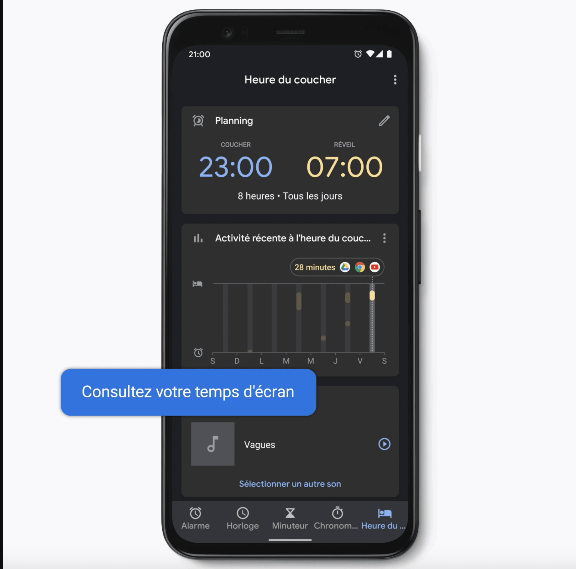 La gestion du sommeil sur Google Pixel