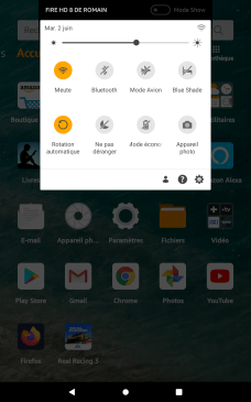 Captures d'écran Amazon Fire OS 7 7