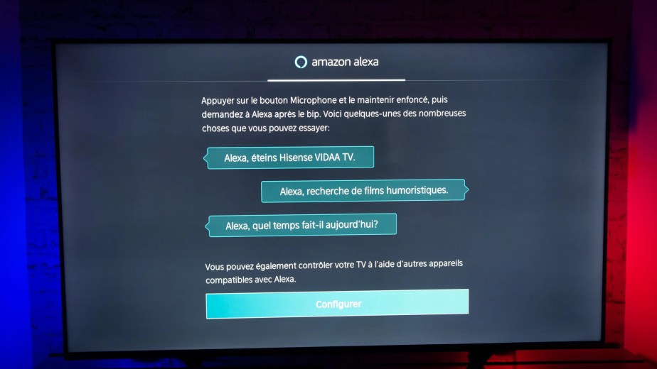 La configuration d'Alexa