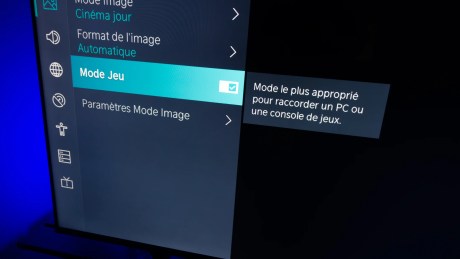 Le mode jeu a sa propre option