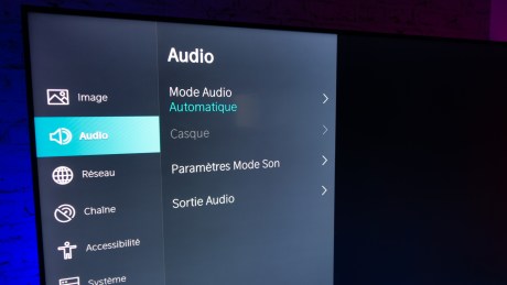 Les menus audio