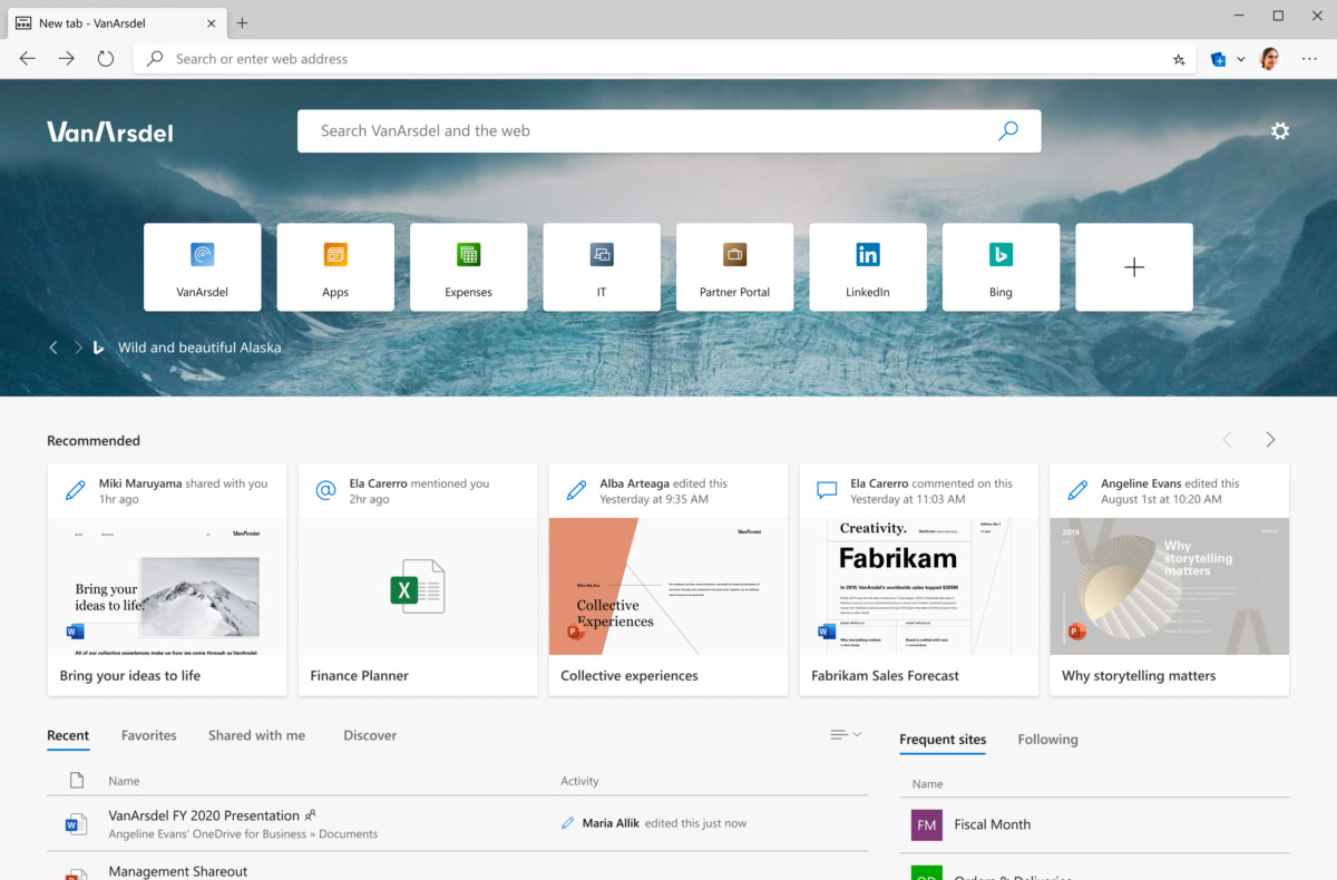 Le navigateur Microsoft Edge