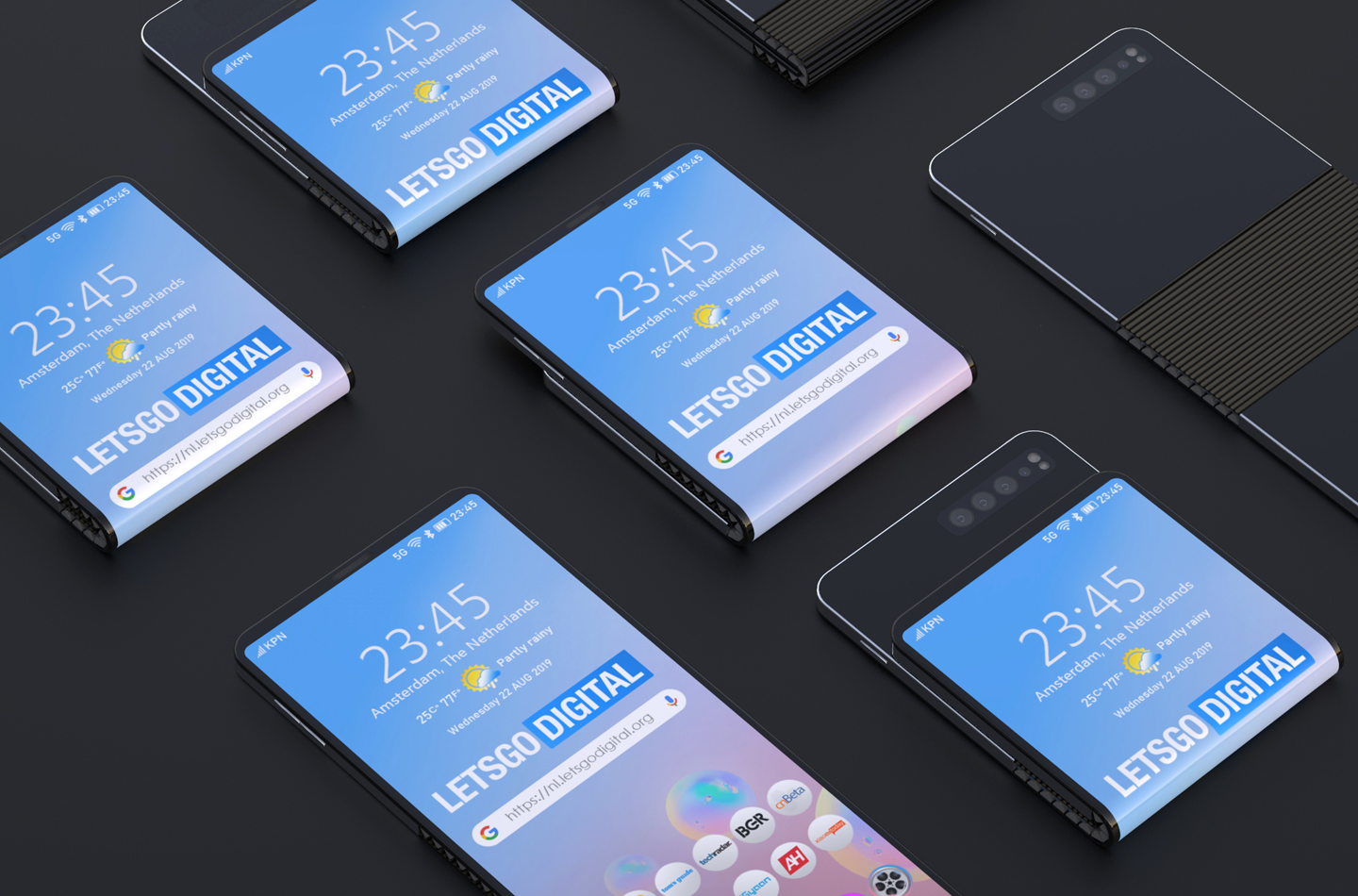 Concept de smartphone pliable Samsung