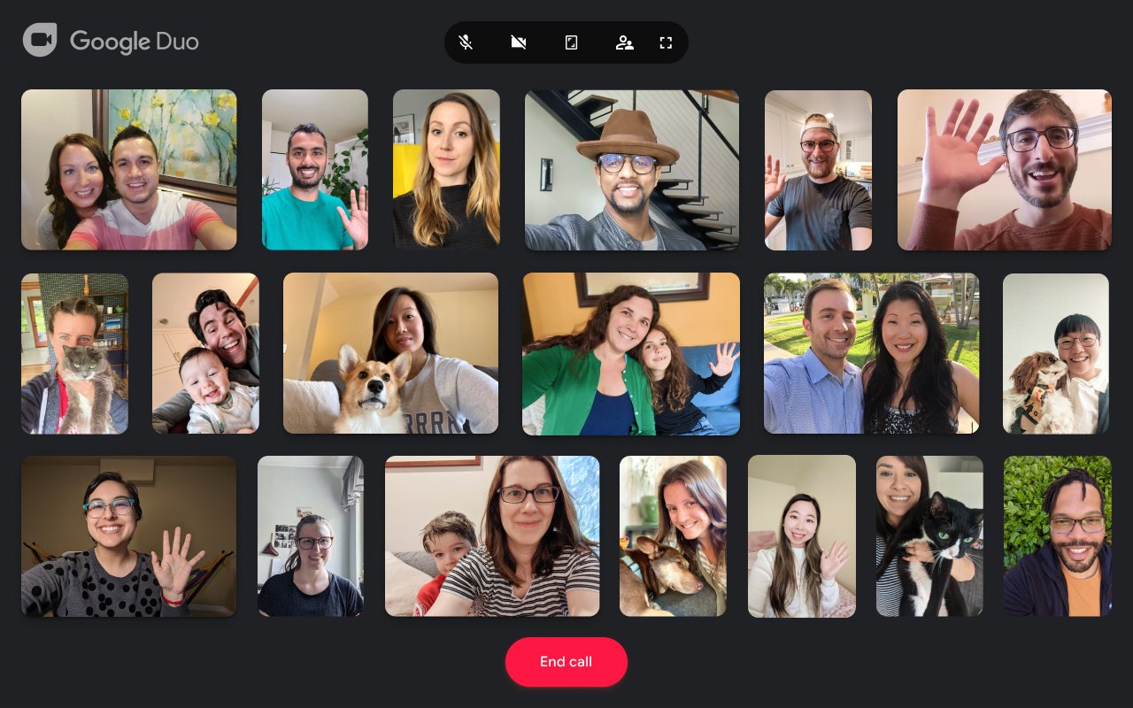 Google Duo à 32 personnes