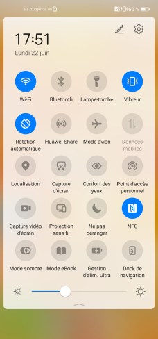 Huawei P40 Lite raccourcis