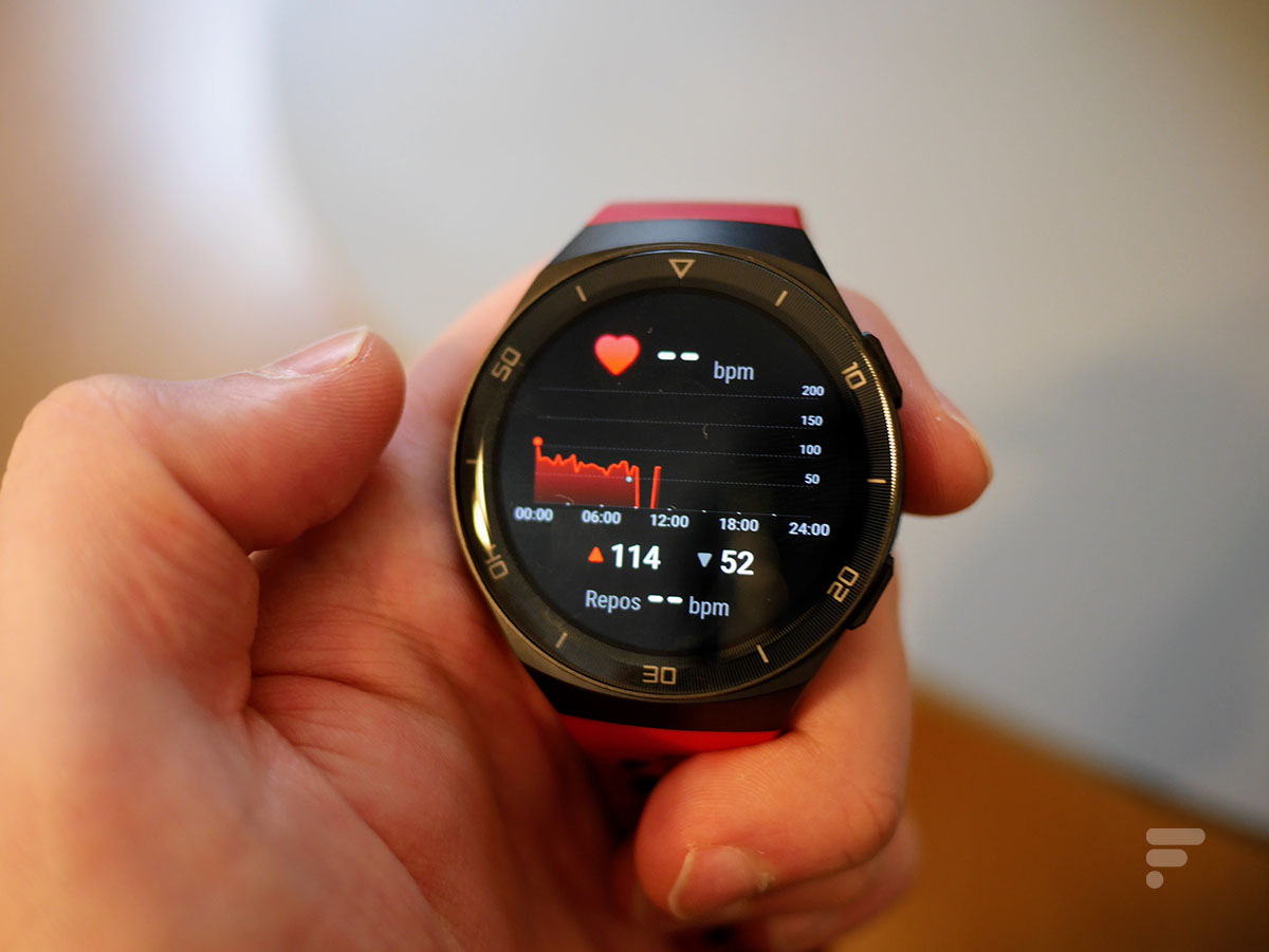Le rythme cardiaque sur la Huawei Watch GT 2e
