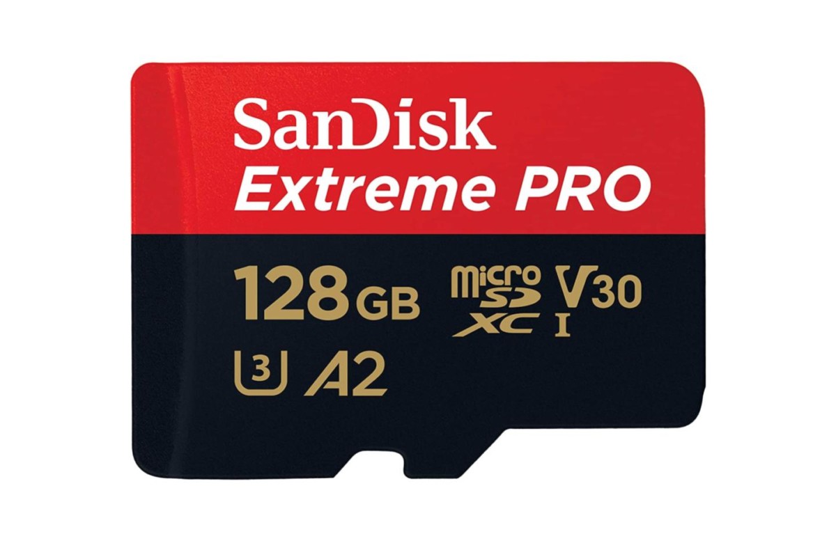 microSD SanDisk Extreme Pro 128 Go pour filmer en 4K