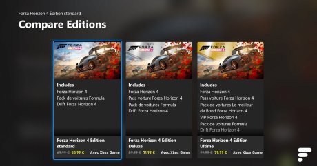 La présentation des différents packs est plus claire // Source : Frandroid