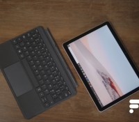 Microsoft Surface Go 2 et son clavier TypeCover // Source : Frandroid