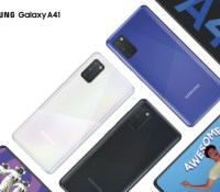 Le Galaxy A41 de Samsung se distingue par son format compact et son prix abordable // Source : Samsung