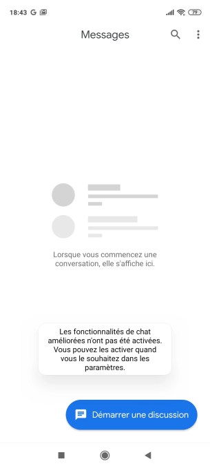 Google Messages sur Xiaomi Redmi Note 9 Pro