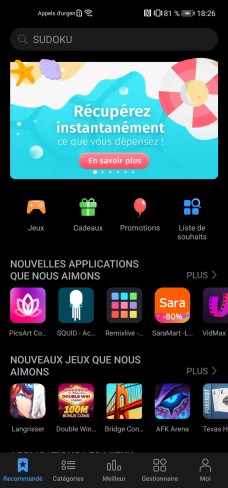 Huawei P40 Lite AppGallery
