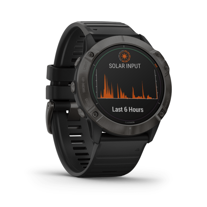 Garmin fenix 6X Pro Solar Carbon DLC Bracelet Noir (3)