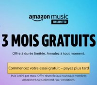 amazon music gratuit 3 mois