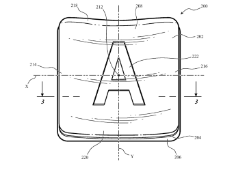 Un brevet pour une touche de clavier en verre déposé par Apple // Source : Apple / USPTO