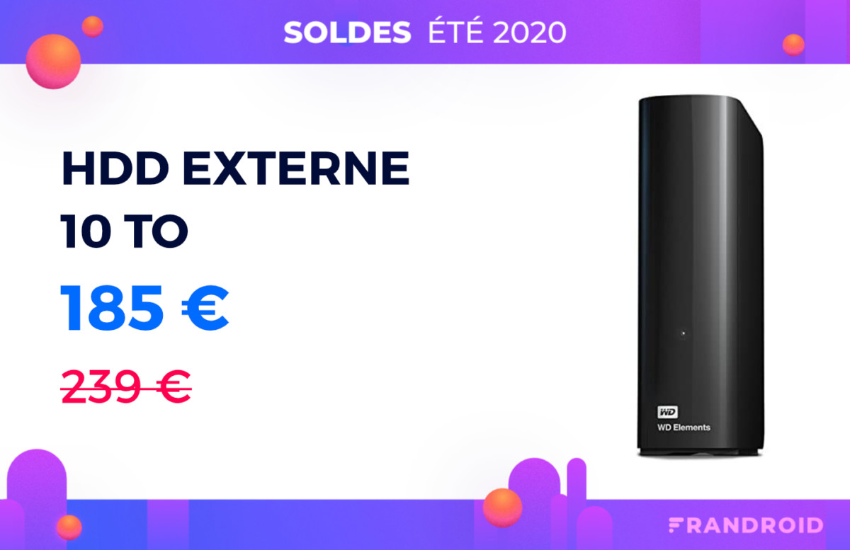 disque dur externe WD elements 10 to soldes 2020