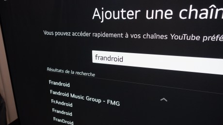 Ainsi que l'ajout d'un raccourci direct vers des chaînes YouTube.