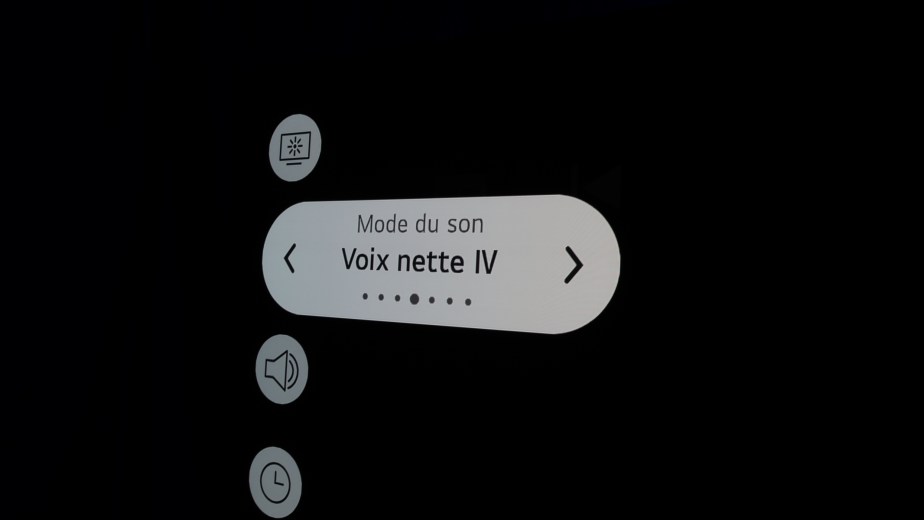 Ce mode "voix nette" n'est utile que pour écouter le JT.