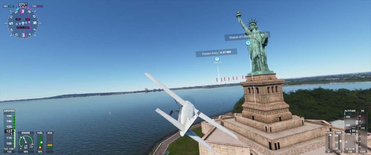 Flight Simulator statue de la liberté