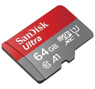 La valeur de la microSD SanDisk Ultra 64 Go est inférieure à 10 € sur Amazon